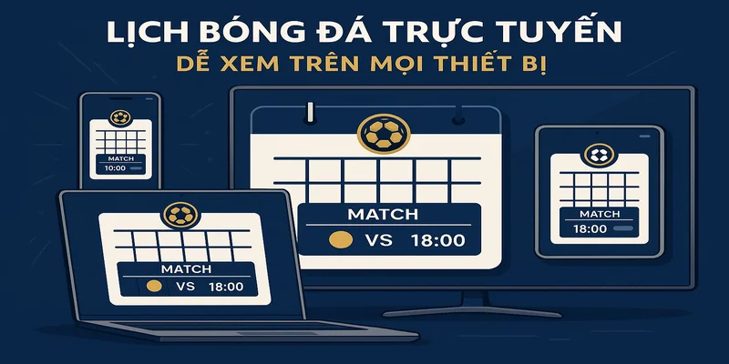 Xem lịch trực tiếp bóng đá dễ dàng trên mọi thiết bị